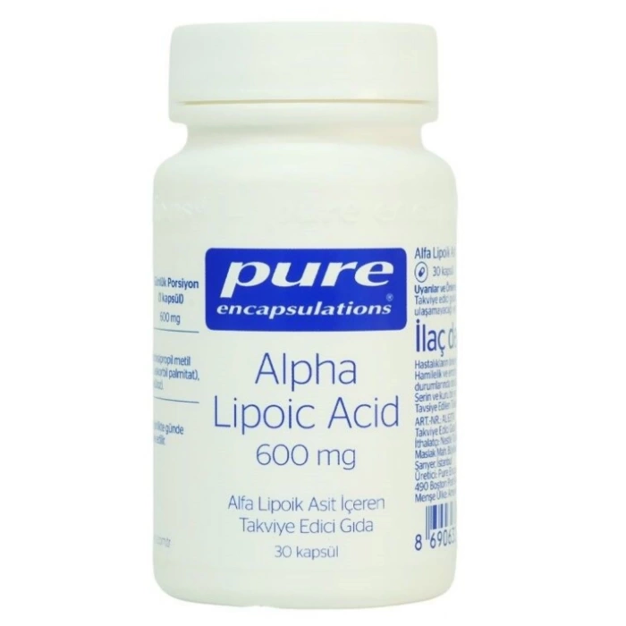 Pure Alpha Lipoic Acid 600 MG 30 Kapsül