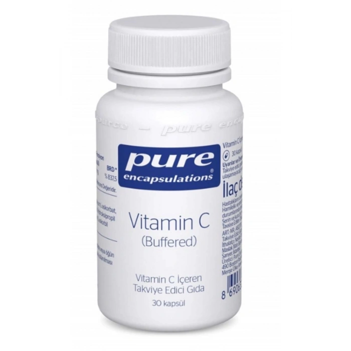 Pure Vitamin C Buffered 670 mg 30 Kapsül