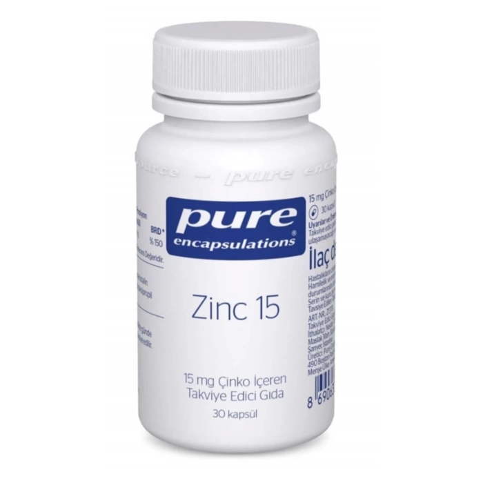 Pure Zinc 15 mg 30 Kapsül