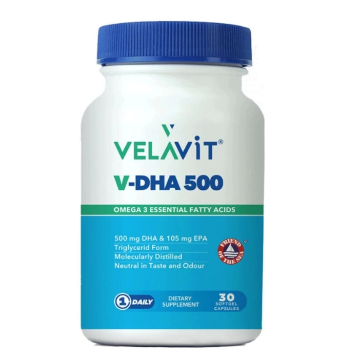 Velavit V-DHA 500 30 Yumuşak Jel Kapsül