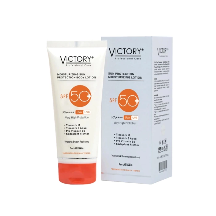 Victory SPF50+ Yüksek Korumalı Nemlendirici Vücut Güneş Losyonu 200 ML