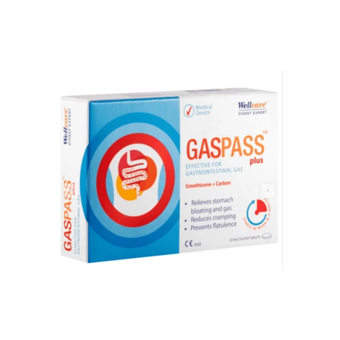 Wellcare Gaspass Plus 20 Tablet