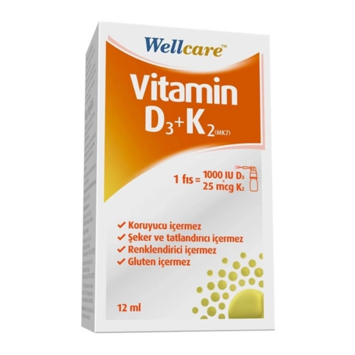 Wellcare Wellcare Vitamin D3 K2 12 ml