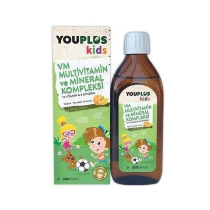 Youplus Kids VM Multivitamin ve Mineral Kompleksi 150 ML