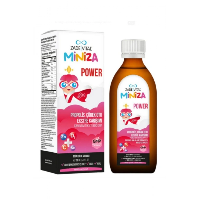 Zade Vital Miniza Power Sıvı Takviye Edici Gıda 150 ml