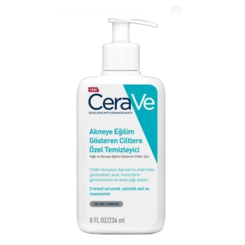 CeraVe Yağlı Ve Akneye Eğilimli Ciltler İçin Yüz Temizleme Jeli 236 ml