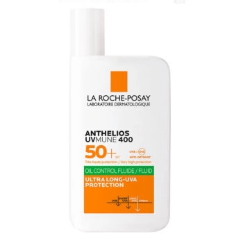 La Roche Posay Anthelios UVmune400 Oil Control Fluide SPF50+ Karma ve Yağlı İçin Yüz Güneş Kremi 50 ml