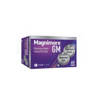 Magnimore GM Magnezyum İçeren Takviye Edici Gıda 60 Tablet