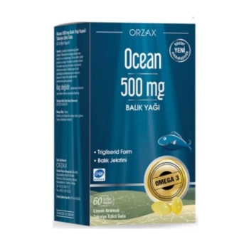 Ocean Omega 3 Balık Yağı 500 mg 60 Kapsül