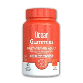 Orzax Ocean Gummies Multivimatimin Adult Takviye Edici Gıda 60 Adet Çiğnenebilir Jel Form