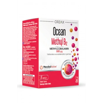 Orzax Ocean Methyl B12 Dilaltı Sprey 5 ml