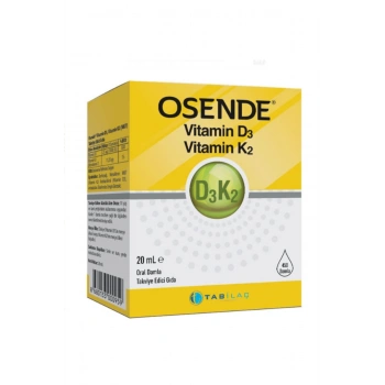 Osende Vitamin D3 K2 Takviye Edici Gıda 20 ml