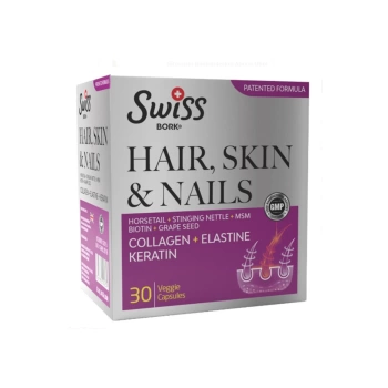 Swiss Bork Hair Skin Nail 30 Kapsül