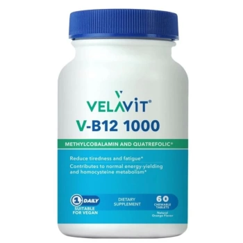 Velavit V-B12 1000 Çiğneme Tableti 60lı