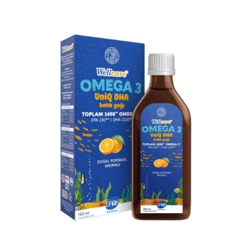 Wellcare Omega 3 Portakal Aromalı Balık Yağı 150 ml