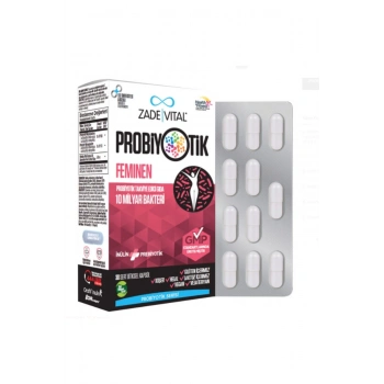 Zade Vital Feminen Probiyotik Takviye Edici Gıda 30 Kapsül
