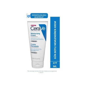 CeraVe Nemlendici Krem Kuru Ciltler İçin Yüz Vücut 177 Ml