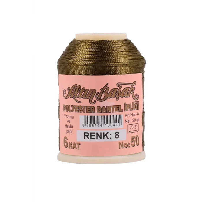 3 Adet Altınbaşak Oya ve Dantel İpi 20 gr - Royaleks - No: 008
