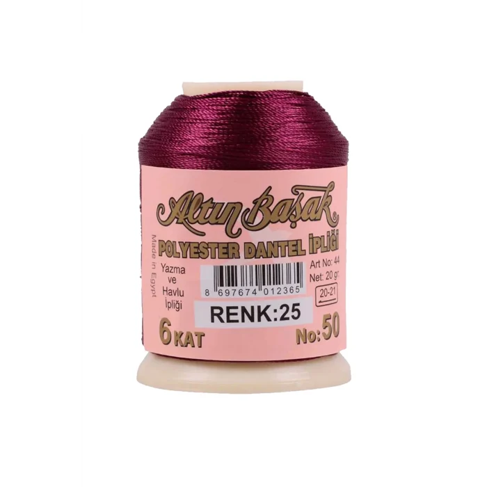 3 Adet Altınbaşak Oya ve Dantel İpi 20 gr - Royaleks - No: 025