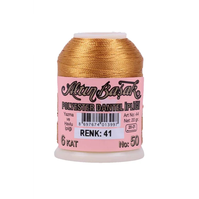 3 Adet Altınbaşak Oya ve Dantel İpi 20 gr - Royaleks - No: 041 - 701 - 769