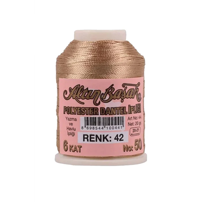 3 Adet Altınbaşak Oya ve Dantel İpi 20 gr - Royaleks - No: 042 - 034 - 656