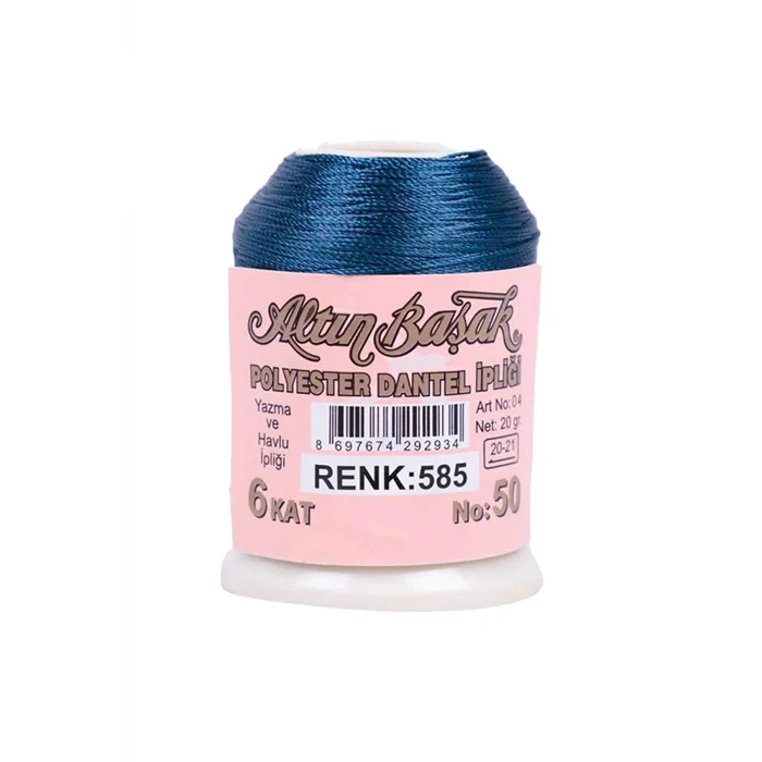 3 Adet Altınbaşak Oya ve Dantel İpi 20 gr - Royaleks - No: 050 - 480 - 585