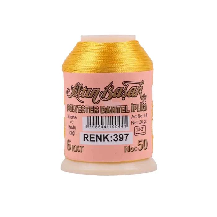 3 Adet Altınbaşak Oya ve Dantel İpi 20 gr - Royaleks - No: 397