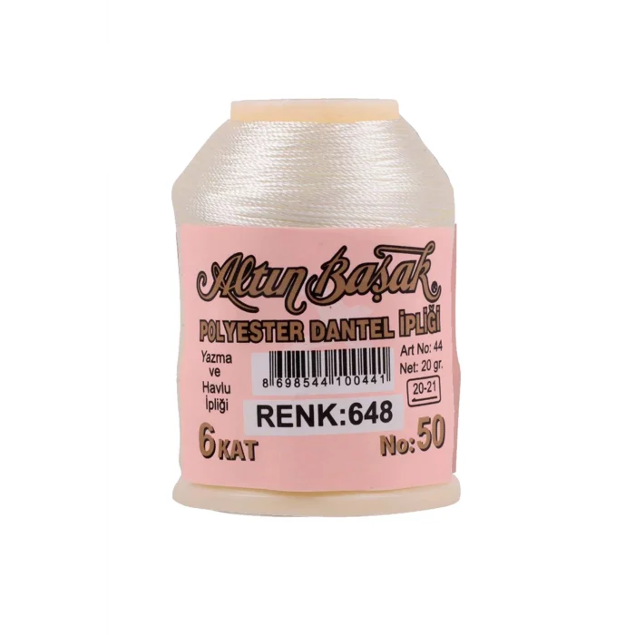 3 Adet Altınbaşak Oya ve Dantel İpi 20 gr - Royaleks - No: 648
