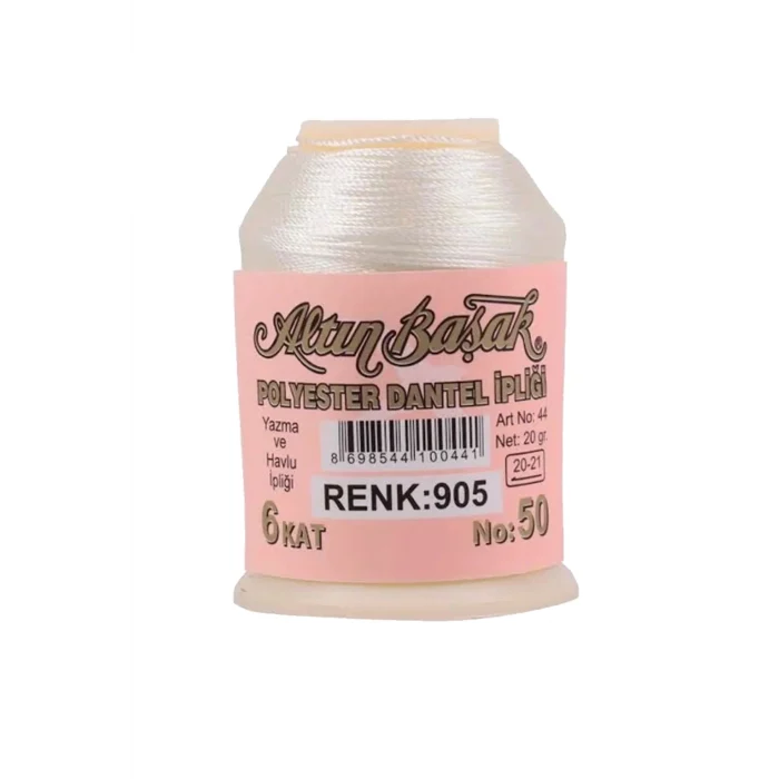 3 Adet Altınbaşak Oya ve Dantel İpi 20 gr - Royaleks - No: 905
