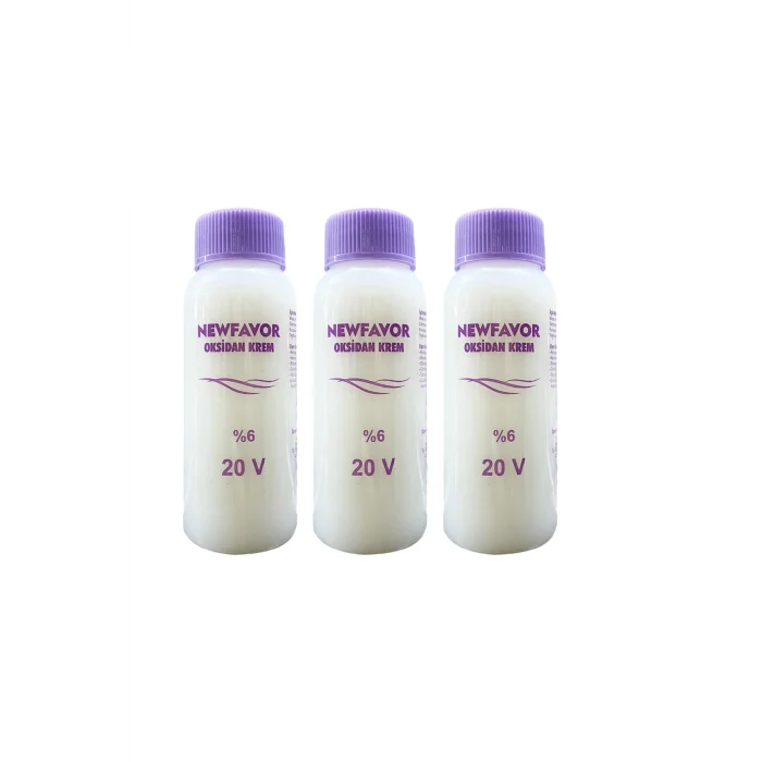 3 Adet Oksidan Krem Saç Boya Sıvısı 6lık 20 volüme 60 ml