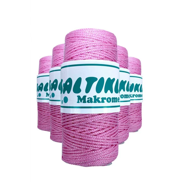 5 Adet Polyester Simli Makrome İpi SS-1545