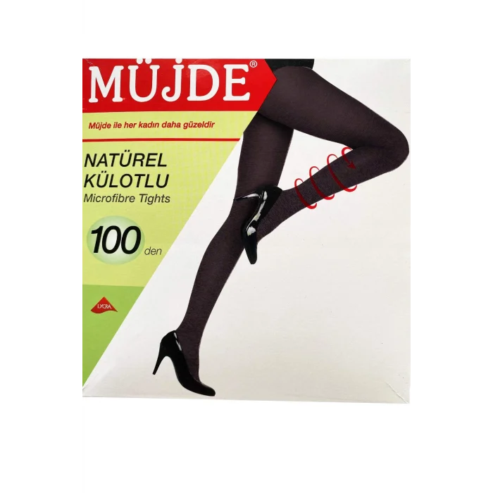 6 Adet Siyah 100 Denye Kalın Kışlık Külotlu Çorap Opak Naturel Esnek 6lı Paket