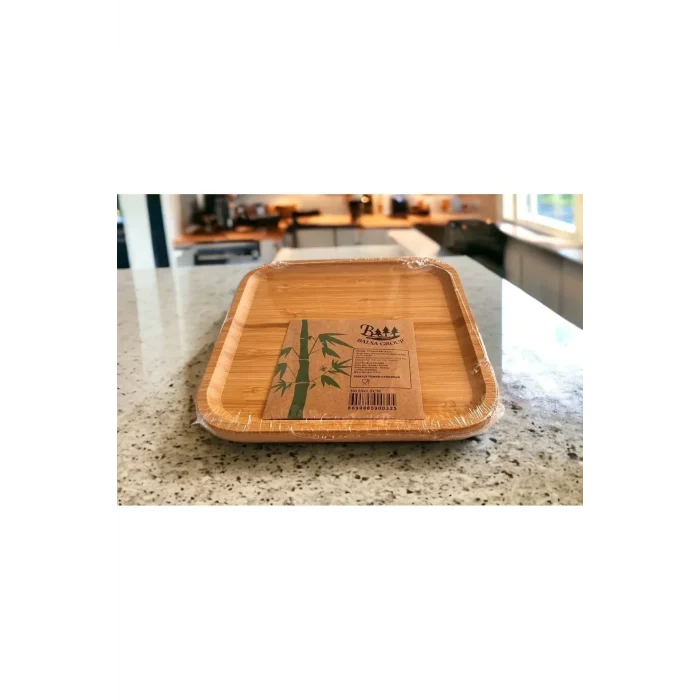 Bambu Kare Tabak 20 * 20 * 1.5 Cm Royaleks-KR2020
