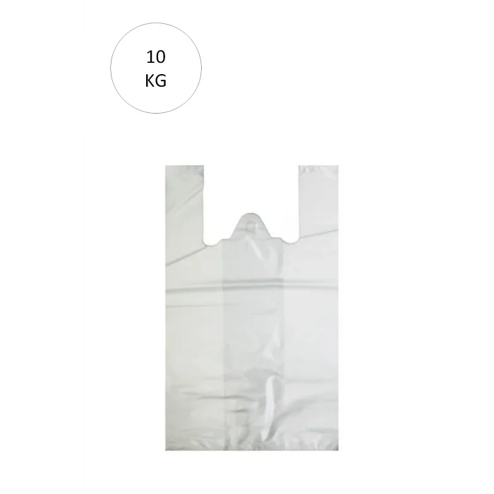 Beyaz Atlet Poşet Orta Boy 29x50 cm Takriben 850 Adet 10 Kg