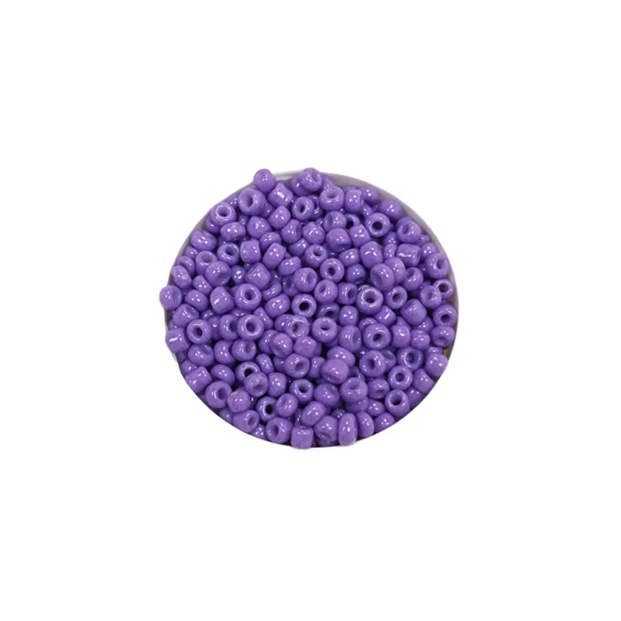 Dökme Cam Kum Boncuk (11/0) 2 mm - 60 Gram -  Eflatun - BNC055