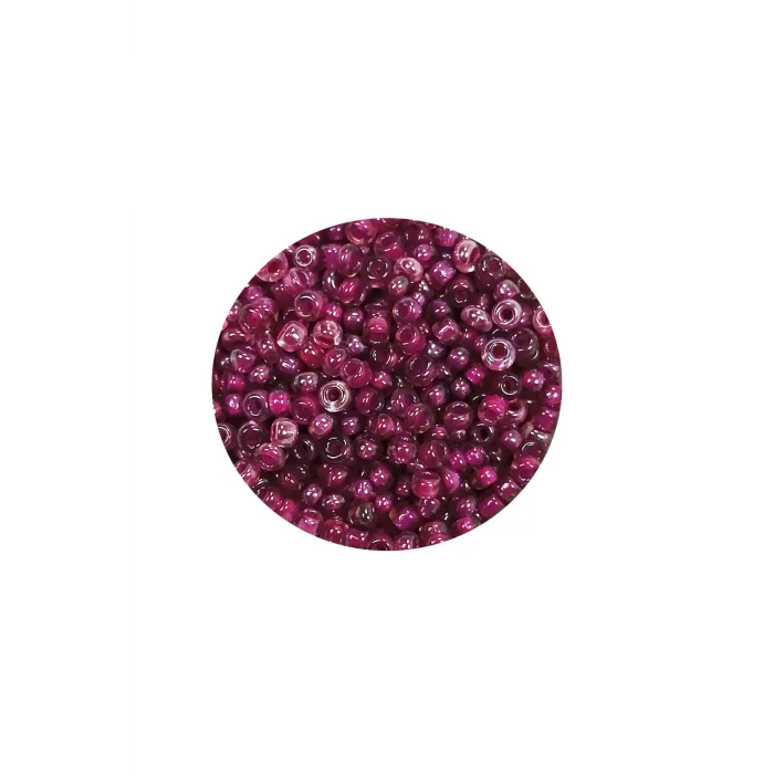 Dökme Cam Kum Boncuk (11/0) 2 mm - 60 Gram -  Mor - BNC040