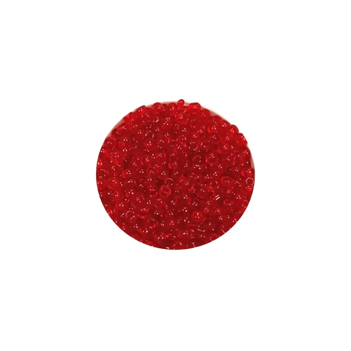 Dökme Cam Kum Boncuk (11/0) 2 mm - 60 Gram -  Şeffaf Kırmızı - BNC056