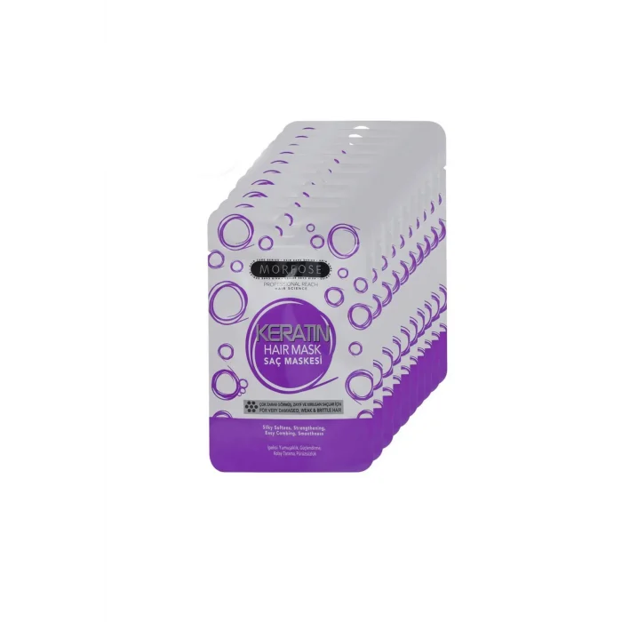 Keratin Saç Maskesi 25 ML (24 ADET) - Yıpranmış Saçlar İçin - mrfs