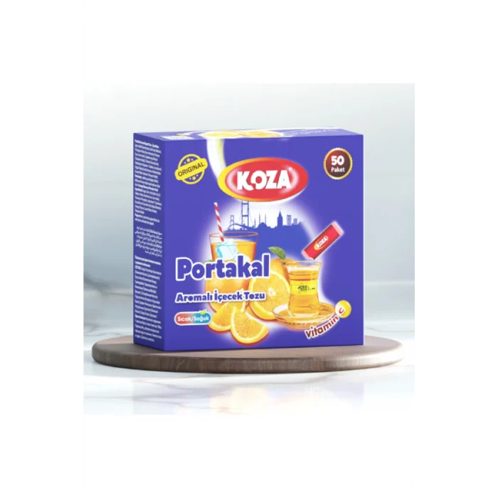 Koza Tek İçimlik Portakal Aromalı Toz İçecek 50li