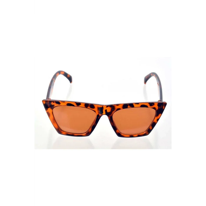 Leopar Çerçeve Cat Eye Kadın Güneş Gözlüğü - Moda Gözlük