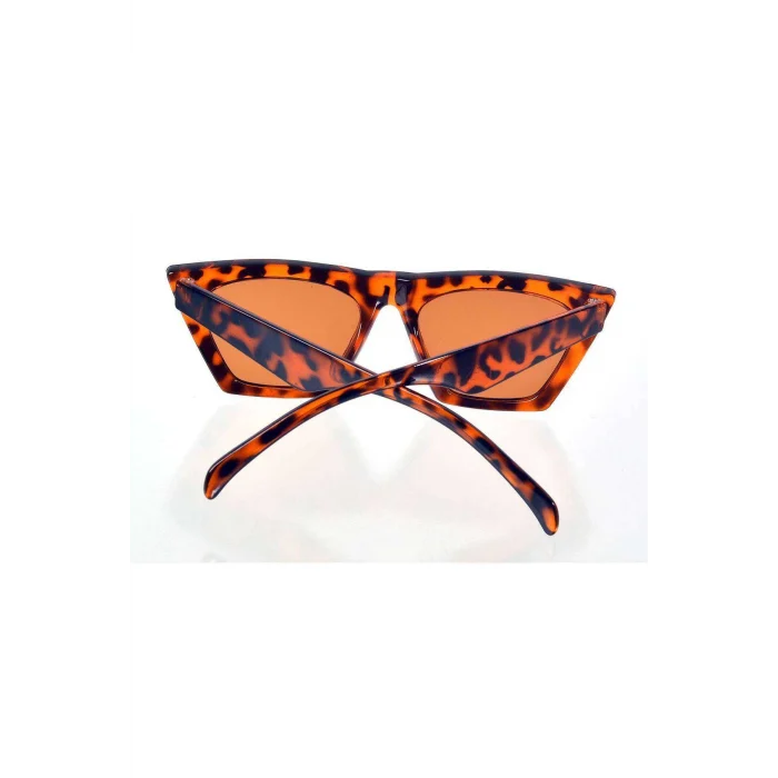 Leopar Çerçeve Cat Eye Kadın Güneş Gözlüğü - Moda Gözlük