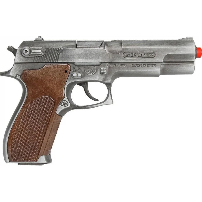 Mey İthalat® 000451 POLİCE PİSTOL 8 SHOTS OLD SİLVER