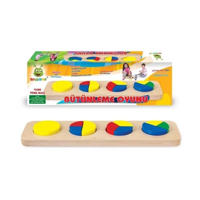 Mey İthalat® 032KR Woody Ahşap Bütünleme Oyunu
