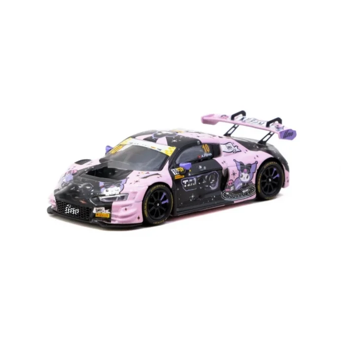 Mey İthalat® 1/64 MODEL ARAÇ R8 LMS GT3 evo II Macau GT Cup - FIA GT World Cup 2024 #10 with Tarmac Cards Combo Set