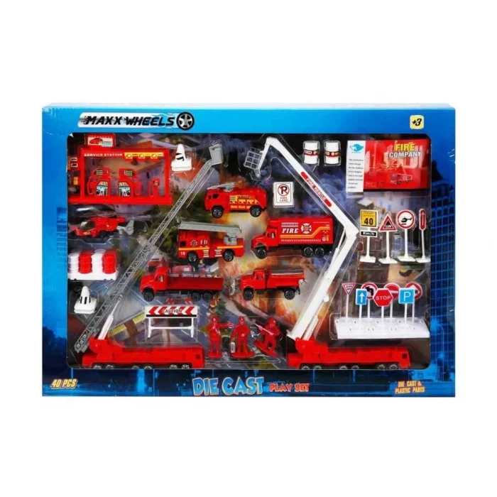 Mey İthalat®  1:87 Metal Oyun Seti 40 Parça