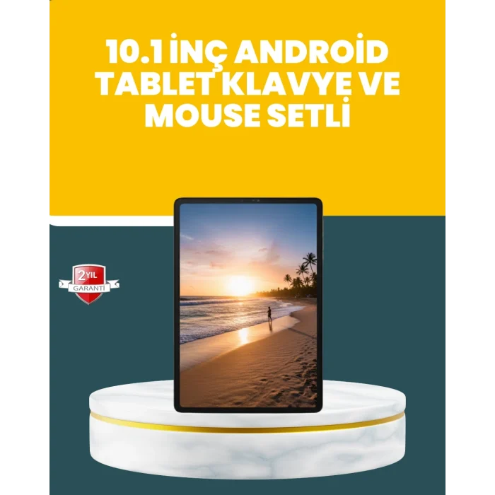 Mey İthalat® 10.1 İnç IPS Ekranlı Android Tablet Bilgisayar Seti