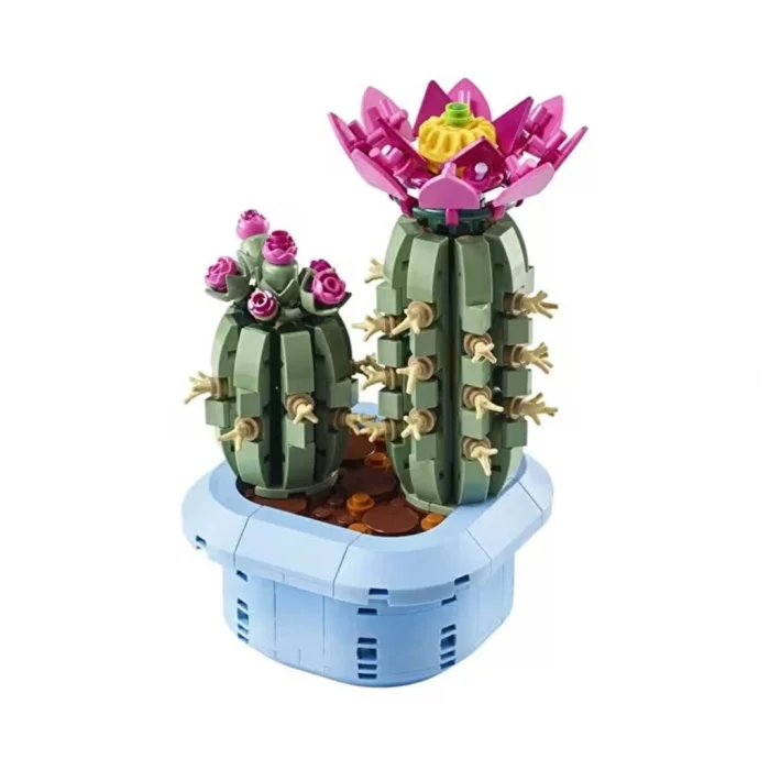 Mey İthalat® 11509 Botanicals Çiçekli Kaktüs 482 parça +9 yaş