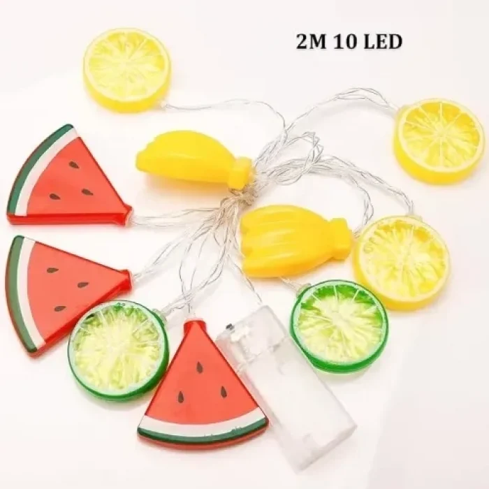 Mey İthalat® 2m 10 Led Karışık Meyveler