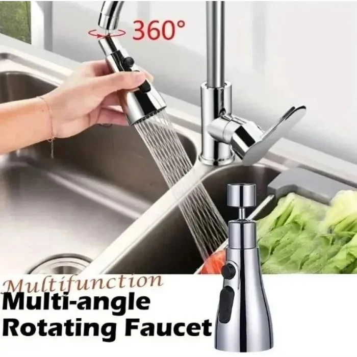 Mey İthalat® 3 Fonksiyonlu Metalik Musluk Başlığı