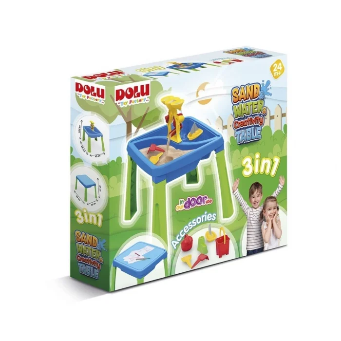 Mey İthalat®  3077 Su Kum Yaratıcılık Masası -Dolu